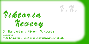 viktoria nevery business card