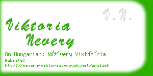 viktoria nevery business card